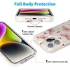 image:imageCasely iPhone 14 Plus Case  Final Rose  Red amp Pink Floral  Compatible with MagSafe  Classic Ultra Slim DesignHeart Flutters  Butterfly