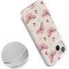 image:imageCasely iPhone 14 Plus Case  Final Rose  Red amp Pink Floral  Compatible with MagSafe  Classic Ultra Slim DesignHeart Flutters  Butterfly