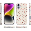 image:imageCasely iPhone 14 Plus Case  Final Rose  Red amp Pink Floral  Compatible with MagSafe  Classic Ultra Slim DesignLove Letters  Doodle Hearts