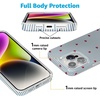 image:imageCasely iPhone 14 Plus Case  Final Rose  Red amp Pink Floral  Compatible with MagSafe  Classic Ultra Slim DesignLove Lines  Blue Stripes