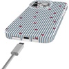 image:imageCasely iPhone 14 Plus Case  Final Rose  Red amp Pink Floral  Compatible with MagSafe  Classic Ultra Slim DesignLove Lines  Blue Stripes