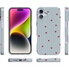 image:imageCasely iPhone 14 Plus Case  Final Rose  Red amp Pink Floral  Compatible with MagSafe  Classic Ultra Slim DesignLove Lines  Blue Stripes