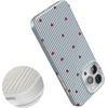 image:imageCasely iPhone 14 Plus Case  Final Rose  Red amp Pink Floral  Compatible with MagSafe  Classic Ultra Slim DesignLove Lines  Blue Stripes