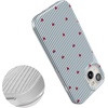 image:imageCasely iPhone 14 Plus Case  Final Rose  Red amp Pink Floral  Compatible with MagSafe  Classic Ultra Slim DesignLove Lines  Blue Stripes