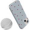 image:imageCasely iPhone 14 Plus Case  Final Rose  Red amp Pink Floral  Compatible with MagSafe  Classic Ultra Slim DesignLove Lines  Blue Stripes