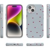 image:imageCasely iPhone 14 Plus Case  Final Rose  Red amp Pink Floral  Compatible with MagSafe  Classic Ultra Slim DesignLove Lines  Blue Stripes