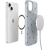 image:imageCasely iPhone 14 Plus Case  Final Rose  Red amp Pink Floral  Compatible with MagSafe  Classic Ultra Slim DesignLove Lines  Blue Stripes