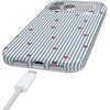image:imageCasely iPhone 14 Plus Case  Final Rose  Red amp Pink Floral  Compatible with MagSafe  Classic Ultra Slim DesignLove Lines  Blue Stripes