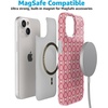 image:imageCasely iPhone 14 Plus Case  Final Rose  Red amp Pink Floral  Compatible with MagSafe  Classic Ultra Slim DesignLove Locks  Pink Hearts