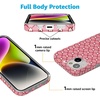 image:imageCasely iPhone 14 Plus Case  Final Rose  Red amp Pink Floral  Compatible with MagSafe  Classic Ultra Slim DesignLove Locks  Pink Hearts