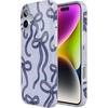 image:imageCasely iPhone 14 Plus Case  Final Rose  Red amp Pink Floral  Compatible with MagSafe  Classic Ultra Slim DesignLove Me Knot  Blue Bow