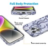 image:imageCasely iPhone 14 Plus Case  Final Rose  Red amp Pink Floral  Compatible with MagSafe  Classic Ultra Slim DesignLove Me Knot  Blue Bow