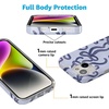image:imageCasely iPhone 14 Plus Case  Final Rose  Red amp Pink Floral  Compatible with MagSafe  Classic Ultra Slim DesignLove Me Knot  Blue Bow