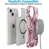 image:imageCasely iPhone 14 Plus Case  Final Rose  Red amp Pink Floral  Compatible with MagSafe  Classic Ultra Slim DesignLove Me Knot  Mauve Bow