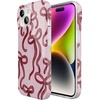 image:imageCasely iPhone 14 Plus Case  Final Rose  Red amp Pink Floral  Compatible with MagSafe  Classic Ultra Slim DesignLove Me Knot  Mauve Bow