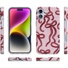 image:imageCasely iPhone 14 Plus Case  Final Rose  Red amp Pink Floral  Compatible with MagSafe  Classic Ultra Slim DesignLove Me Knot  Mauve Bow