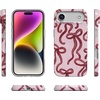 image:imageCasely iPhone 14 Plus Case  Final Rose  Red amp Pink Floral  Compatible with MagSafe  Classic Ultra Slim DesignLove Me Knot  Mauve Bow