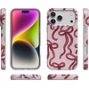 image:imageCasely iPhone 14 Plus Case  Final Rose  Red amp Pink Floral  Compatible with MagSafe  Classic Ultra Slim DesignLove Me Knot  Mauve Bow