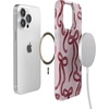 image:imageCasely iPhone 14 Plus Case  Final Rose  Red amp Pink Floral  Compatible with MagSafe  Classic Ultra Slim DesignLove Me Knot  Mauve Bow
