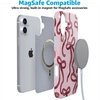 image:imageCasely iPhone 14 Plus Case  Final Rose  Red amp Pink Floral  Compatible with MagSafe  Classic Ultra Slim DesignLove Me Knot  Mauve Bow