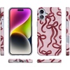 image:imageCasely iPhone 14 Plus Case  Final Rose  Red amp Pink Floral  Compatible with MagSafe  Classic Ultra Slim DesignLove Me Knot  Mauve Bow