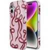 image:imageCasely iPhone 14 Plus Case  Final Rose  Red amp Pink Floral  Compatible with MagSafe  Classic Ultra Slim DesignLove Me Knot  Mauve Bow