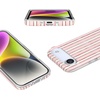 image:imageCasely iPhone 14 Plus Case  Final Rose  Red amp Pink Floral  Compatible with MagSafe  Classic Ultra Slim DesignPretty in Pastel  Blush Stripes