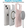 image:imageCasely iPhone 14 Plus Case  Final Rose  Red amp Pink Floral  Compatible with MagSafe  Classic Ultra Slim DesignPretty in Pastel  Blush Stripes