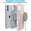 image:imageCasely iPhone 14 Plus Case  Final Rose  Red amp Pink Floral  Compatible with MagSafe  Classic Ultra Slim DesignPretty in Pastel  Blush Stripes