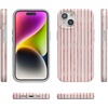 image:imageCasely iPhone 14 Plus Case  Final Rose  Red amp Pink Floral  Compatible with MagSafe  Classic Ultra Slim DesignPretty in Pastel  Blush Stripes