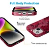 image:imageCasely iPhone 14 Plus Case  Final Rose  Red amp Pink Floral  Compatible with MagSafe  Classic Ultra Slim DesignRomance Novel  Moody Floral