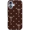 image:imageCasely iPhone 14 Plus Case  Final Rose  Red amp Pink Floral  Compatible with MagSafe  Classic Ultra Slim DesignTeddy Bows  Brown Polka Dot