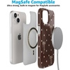 image:imageCasely iPhone 14 Plus Case  Final Rose  Red amp Pink Floral  Compatible with MagSafe  Classic Ultra Slim DesignTeddy Bows  Brown Polka Dot