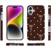 image:imageCasely iPhone 14 Plus Case  Final Rose  Red amp Pink Floral  Compatible with MagSafe  Classic Ultra Slim DesignTeddy Bows  Brown Polka Dot