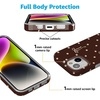 image:imageCasely iPhone 14 Plus Case  Final Rose  Red amp Pink Floral  Compatible with MagSafe  Classic Ultra Slim DesignTeddy Bows  Brown Polka Dot