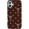 image:imageCasely iPhone 14 Plus Case  Final Rose  Red amp Pink Floral  Compatible with MagSafe  Classic Ultra Slim DesignTeddy Bows  Brown Polka Dot