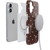 image:imageCasely iPhone 14 Plus Case  Final Rose  Red amp Pink Floral  Compatible with MagSafe  Classic Ultra Slim DesignTeddy Bows  Brown Polka Dot