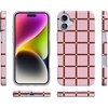 image:imageCasely iPhone 14 Plus Case  Final Rose  Red amp Pink Floral  Compatible with MagSafe  Classic Ultra Slim DesignUptown Gridlock  Pink Checkerboard