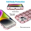 image:imageCasely iPhone 14 Plus Case  Final Rose  Red amp Pink Floral  Compatible with MagSafe  Classic Ultra Slim DesignUptown Gridlock  Pink Checkerboard
