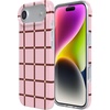 image:imageCasely iPhone 14 Plus Case  Final Rose  Red amp Pink Floral  Compatible with MagSafe  Classic Ultra Slim DesignUptown Gridlock  Pink Checkerboard