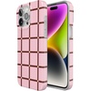 image:imageCasely iPhone 14 Plus Case  Final Rose  Red amp Pink Floral  Compatible with MagSafe  Classic Ultra Slim DesignUptown Gridlock  Pink Checkerboard