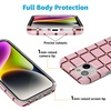 image:imageCasely iPhone 14 Plus Case  Final Rose  Red amp Pink Floral  Compatible with MagSafe  Classic Ultra Slim DesignUptown Gridlock  Pink Checkerboard