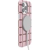 image:imageCasely iPhone 14 Plus Case  Final Rose  Red amp Pink Floral  Compatible with MagSafe  Classic Ultra Slim DesignUptown Gridlock  Pink Checkerboard