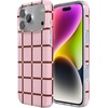 image:imageCasely iPhone 14 Plus Case  Final Rose  Red amp Pink Floral  Compatible with MagSafe  Classic Ultra Slim DesignUptown Gridlock  Pink Checkerboard