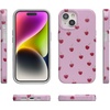 image:imageCasely iPhone 14 Plus Case  Final Rose  Red amp Pink Floral  Compatible with MagSafe  Classic Ultra Slim DesignVery Cherry  Painted Cherries