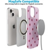 image:imageCasely iPhone 14 Plus Case  Final Rose  Red amp Pink Floral  Compatible with MagSafe  Classic Ultra Slim DesignVery Cherry  Painted Cherries