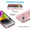 image:imageCasely iPhone 14 Plus Case  Final Rose  Red amp Pink Floral  Compatible with MagSafe  Classic Ultra Slim DesignVintage Belle  Floral Toile