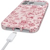 image:imageCasely iPhone 14 Plus Case  Final Rose  Red amp Pink Floral  Compatible with MagSafe  Classic Ultra Slim DesignVintage Belle  Floral Toile