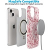 image:imageCasely iPhone 14 Plus Case  Final Rose  Red amp Pink Floral  Compatible with MagSafe  Classic Ultra Slim DesignVintage Belle  Floral Toile