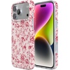 image:imageCasely iPhone 14 Plus Case  Final Rose  Red amp Pink Floral  Compatible with MagSafe  Classic Ultra Slim DesignVintage Belle  Floral Toile